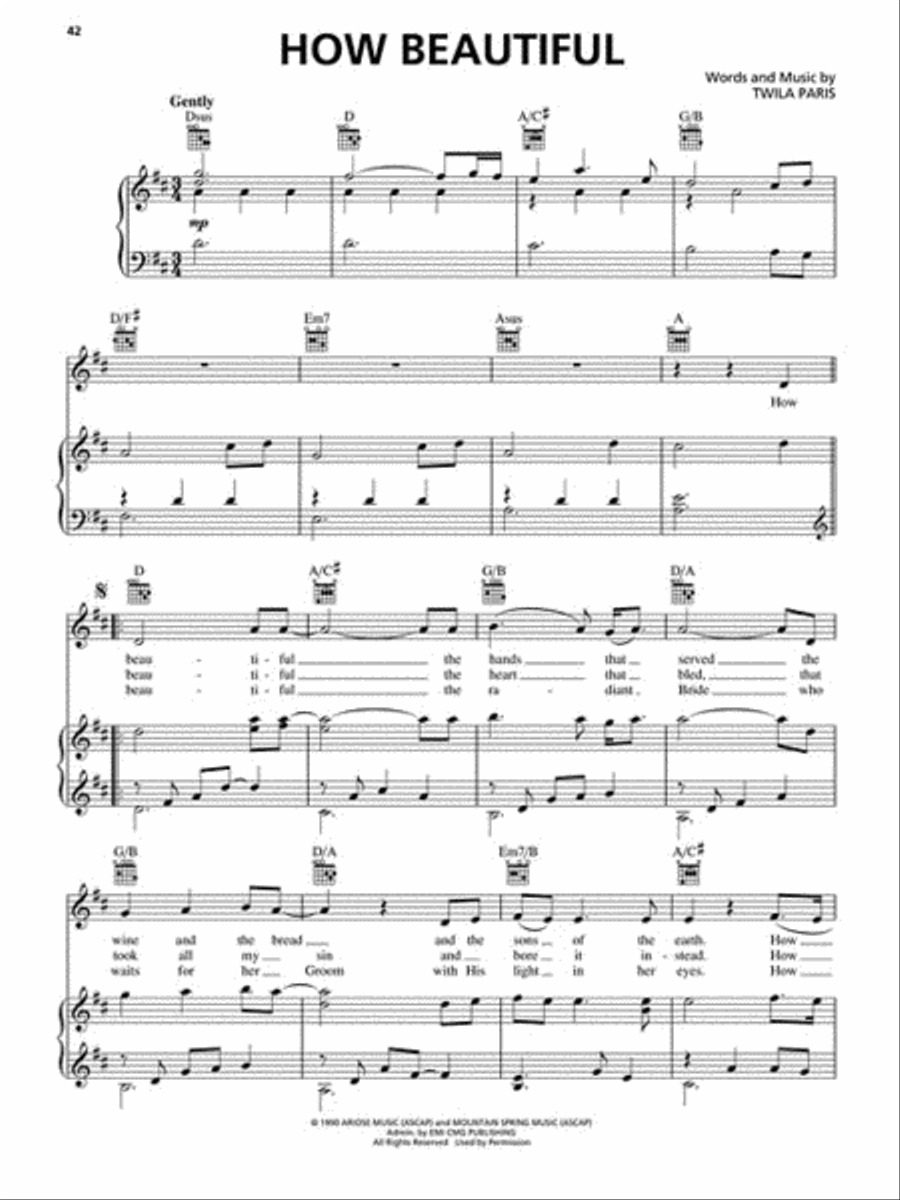 Worship for Weddings Piano, Vocal, Guitar scores gallery preview page 4