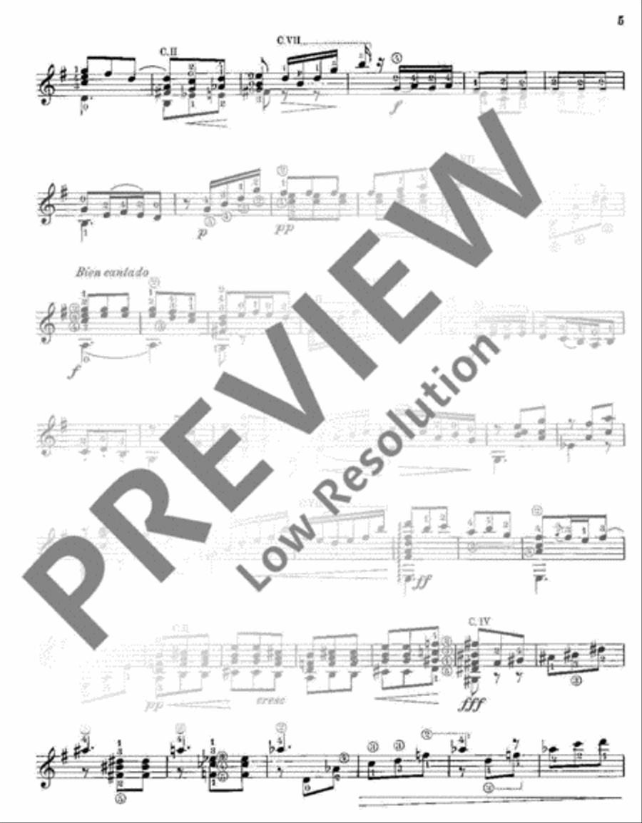 Pièces caractéristiques Pièces caractéristiques Classical Guitar scores gallery preview page 6