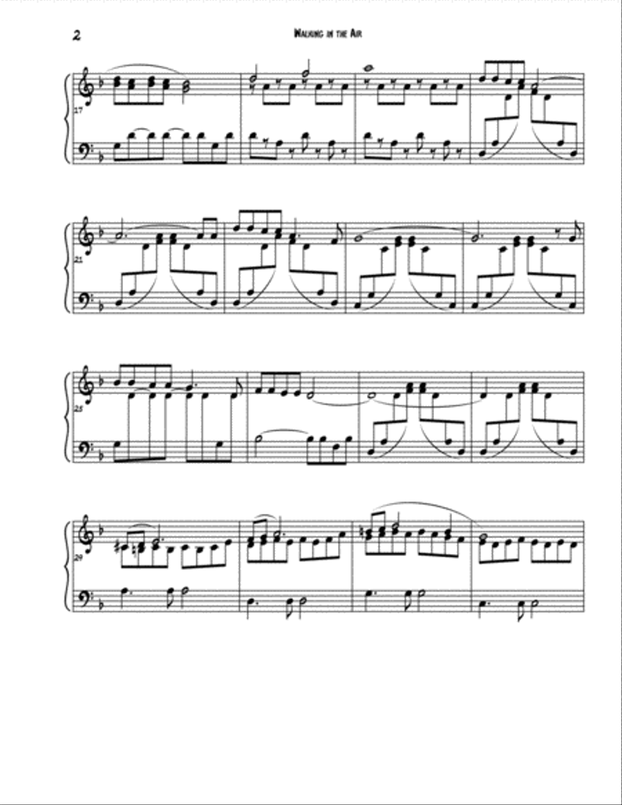 Walking In The Air Glockenspiel scores gallery preview page 2