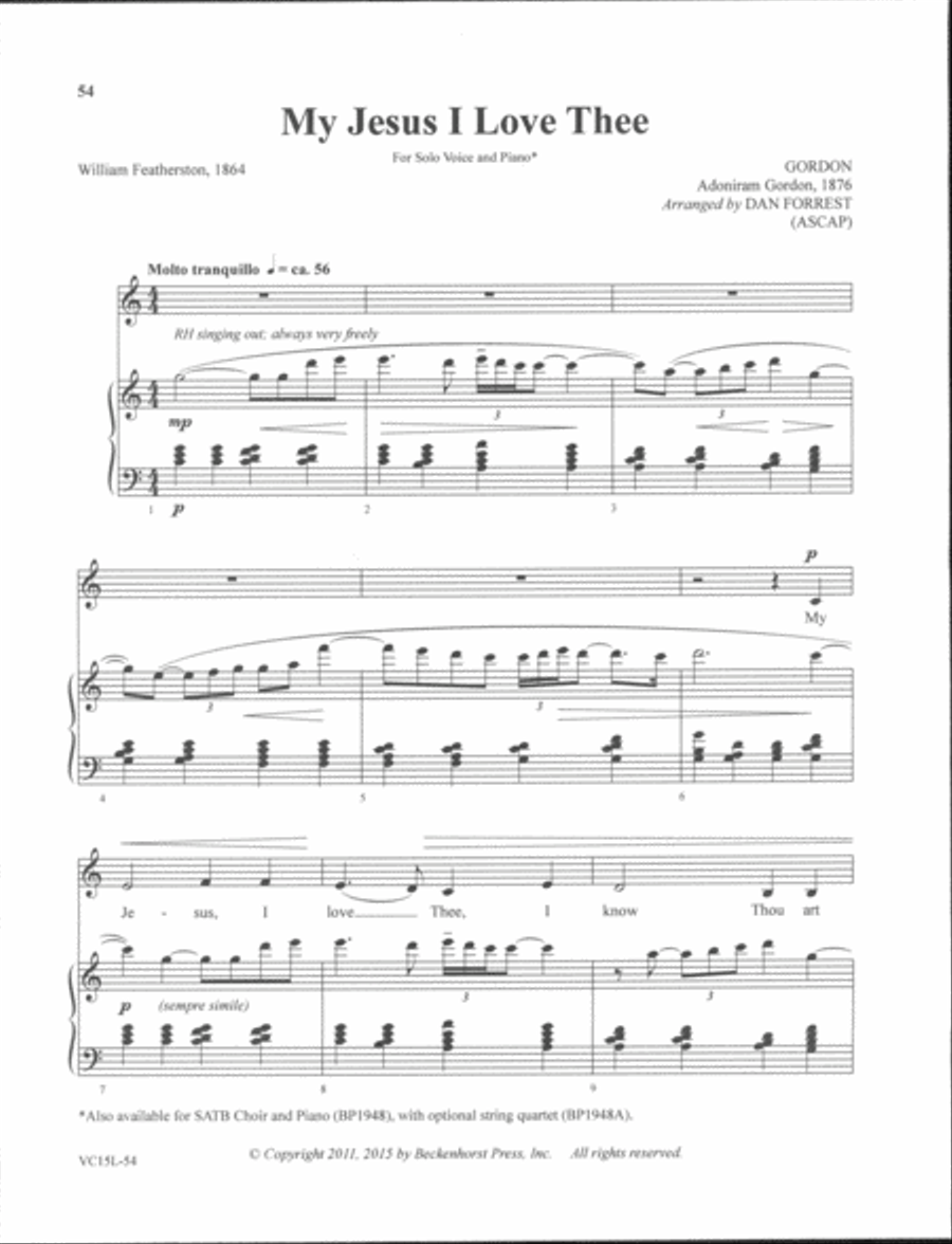 Sacred Solos of Dan Forrest - low voice Low Voice scores gallery preview page 18