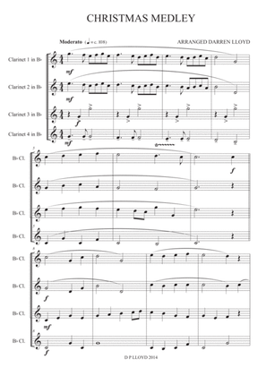 Christmas medley - Clarinet quartet