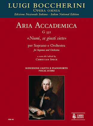 Aria accademica G 551 "Numi, se giusti siete" for Soprano and Orchestra
