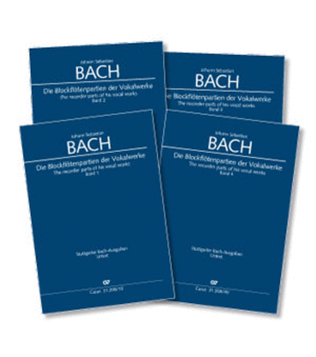 Book cover for Bach: The recorder parts of his vocal works
