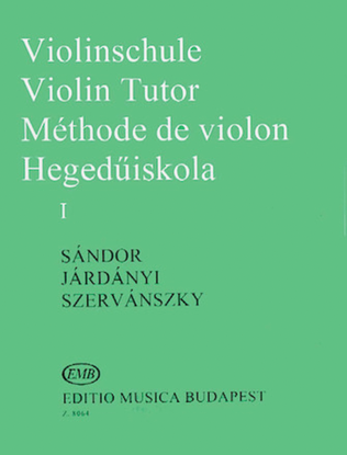 Book cover for Violin Tutor – Volume 1