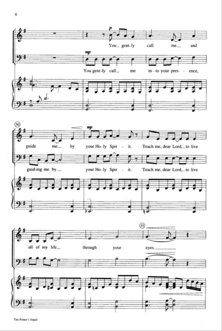 The Potter's Hand 4-Part scores gallery preview page 9