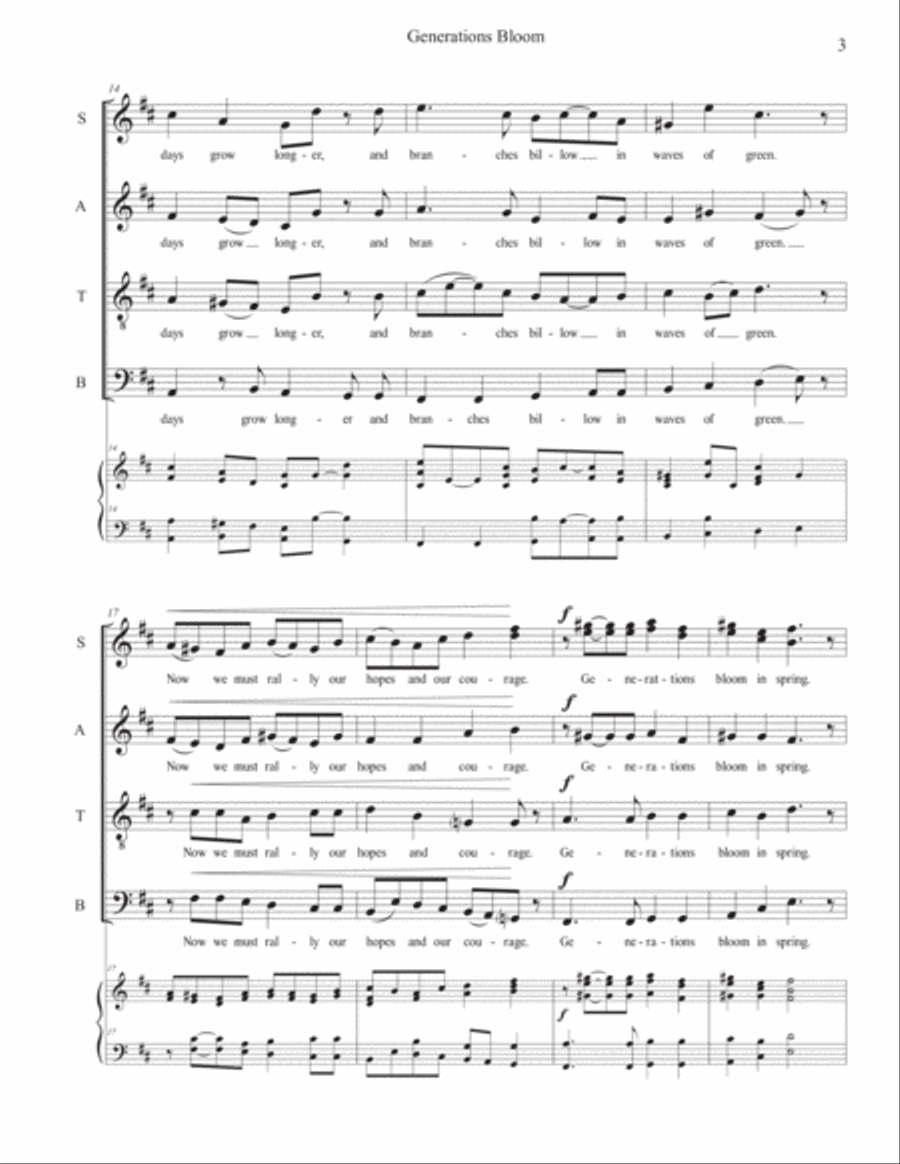 Generations Bloom - #2 from the song cycle 