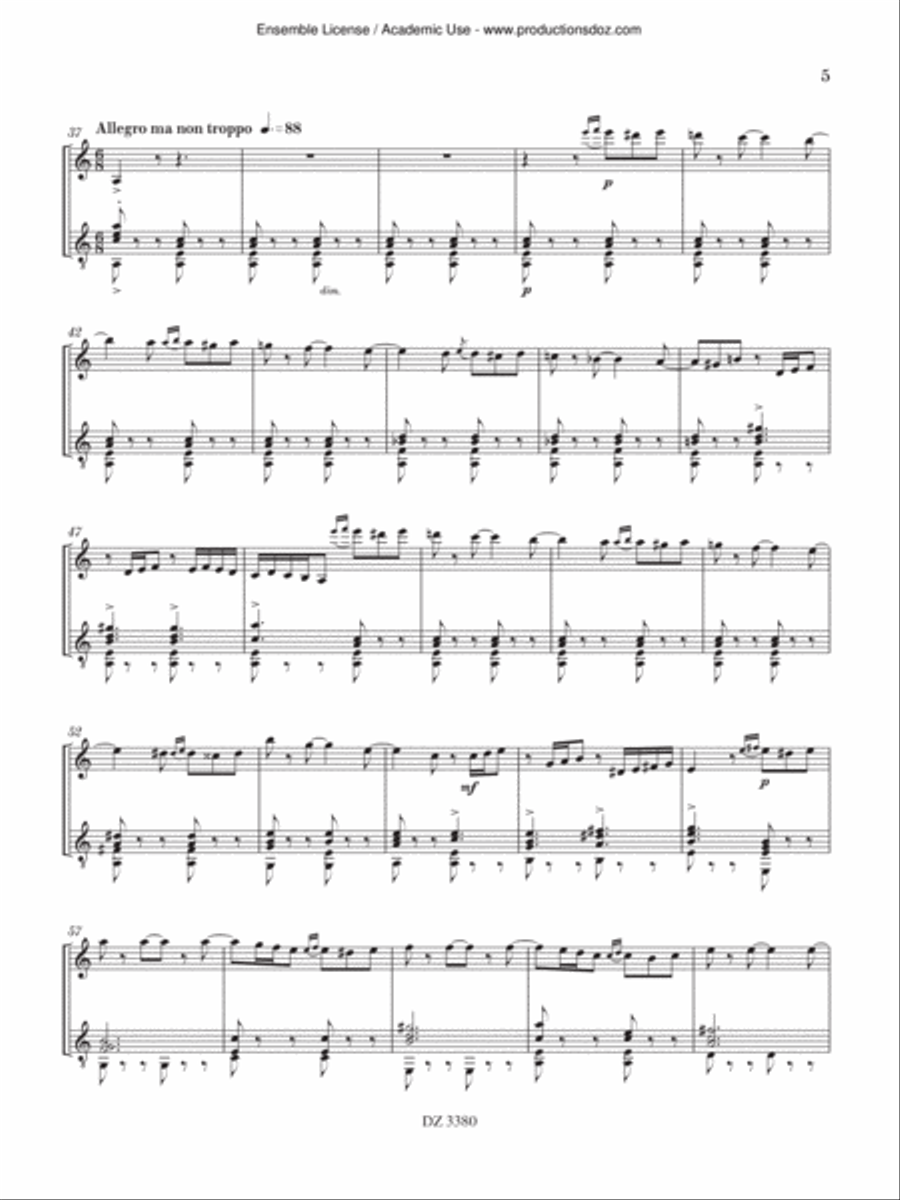 Introduction & Rondo Capriccioso Violin scores gallery preview page 5