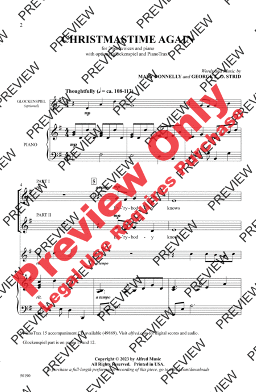 Christmastime Again 2-Part scores gallery preview page 2