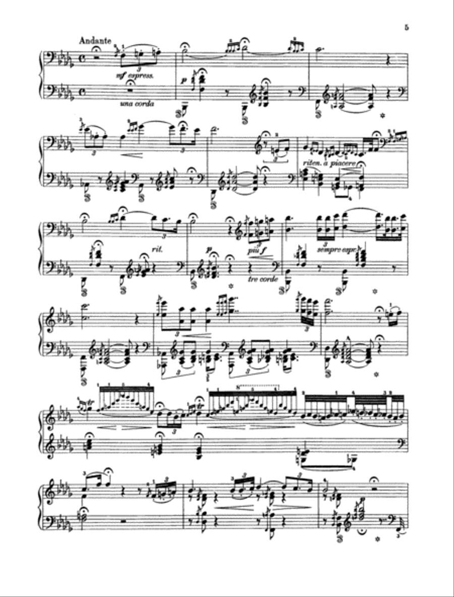 Hungarian Rhapsody No. 6 Piano Solo scores gallery preview page 4