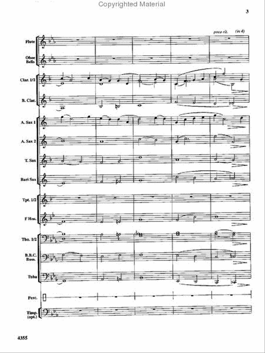 In the Shining of the Stars Concert Band scores gallery preview page 4