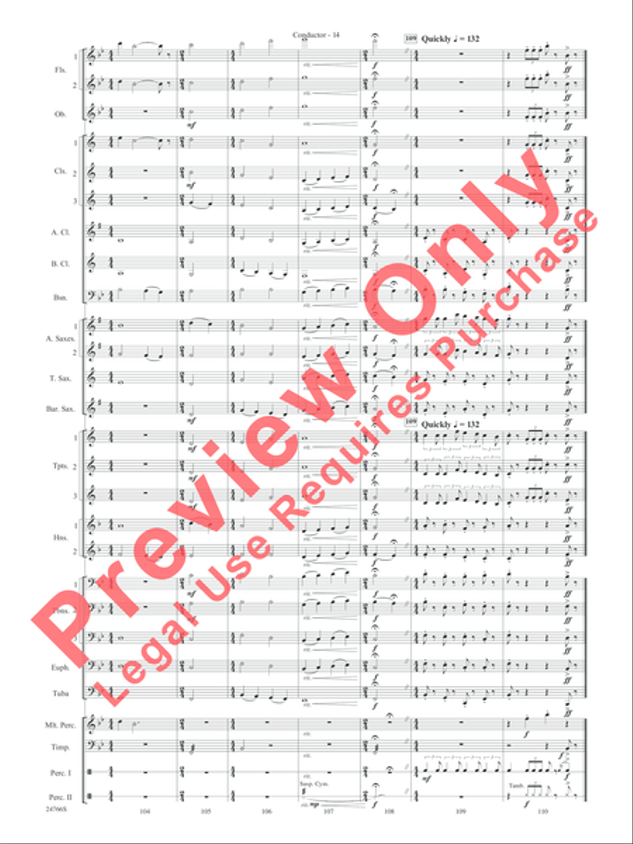 Folk Songs from the British Isles Concert Band scores gallery preview page 17