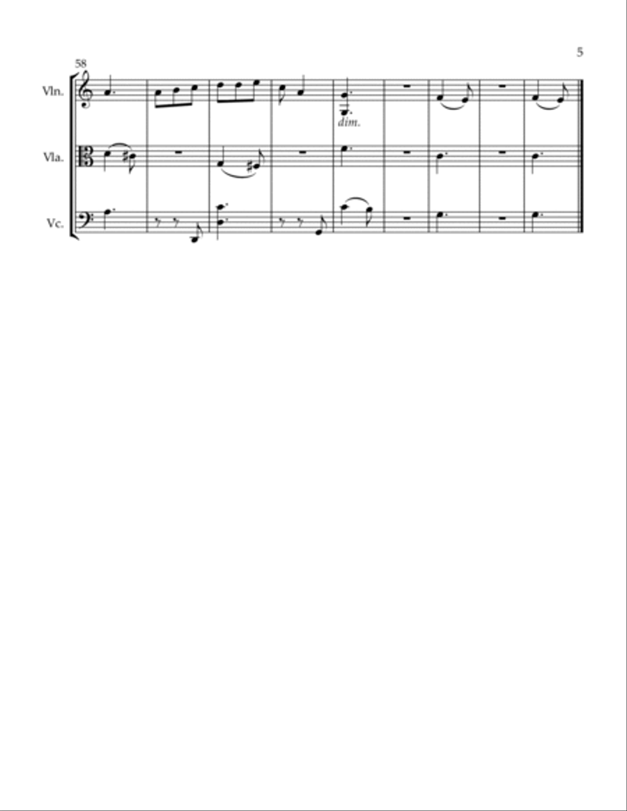3 Trios Bird In Space Little Scherzo The Shepherd's Pipe String Trio scores gallery preview page 5