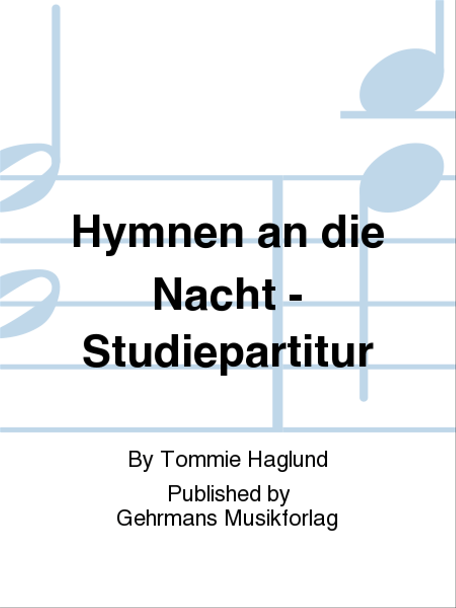 Hymnen an die Nacht - Studiepartitur Orchestra scores gallery preview page 1