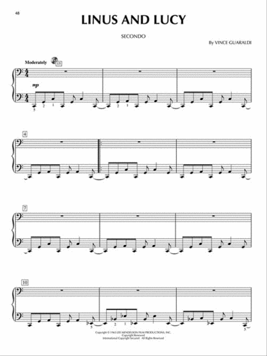 Piano Favorites 1 Piano, 4-Hands scores gallery preview page 5