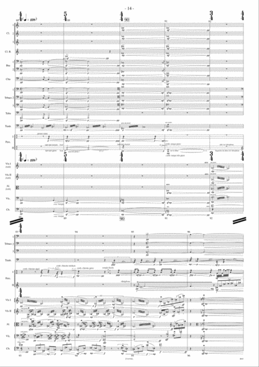 Lucifer D'Apres Pollock Orchestra scores gallery preview page 13