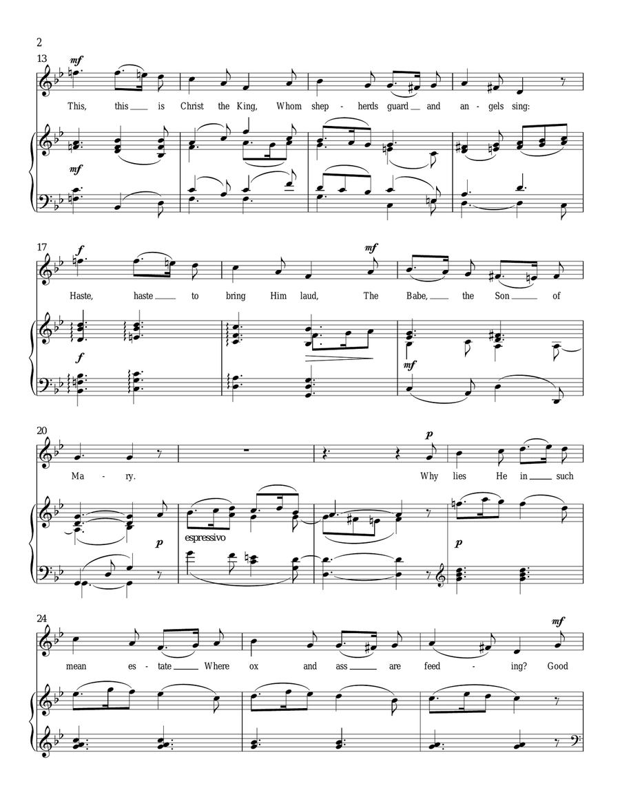What Child Is This Piano, Vocal scores gallery preview page 2