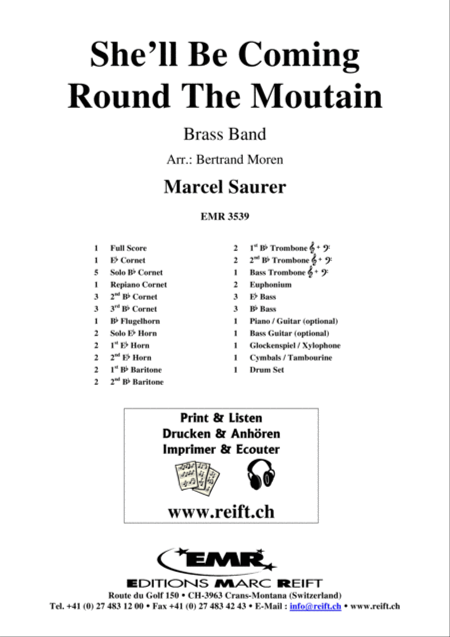 She'll Be Coming Round The Mountain Brass Band scores gallery preview page 2
