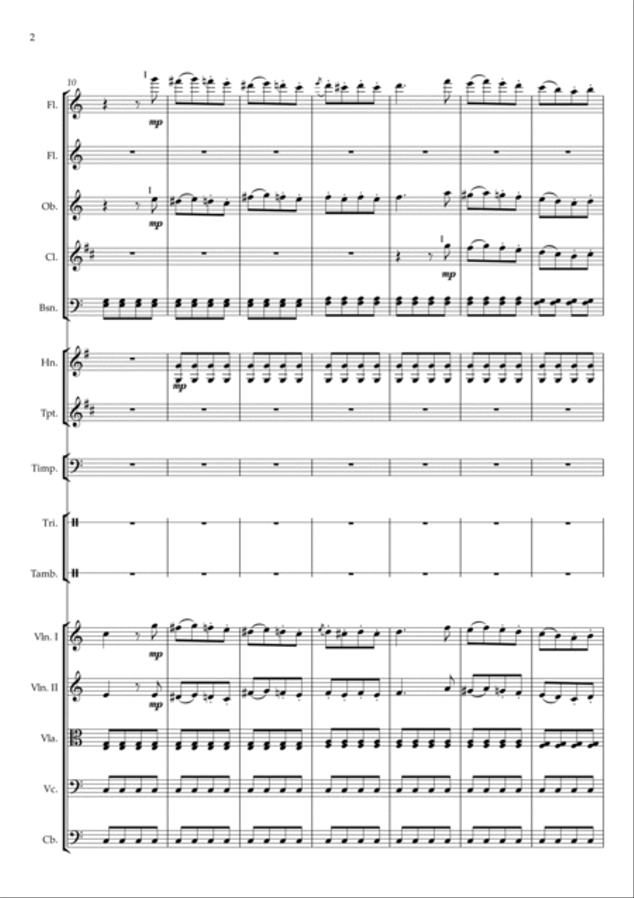 Ballet Suite 'The Magic Drum' (Final) Full Orchestra scores gallery preview page 2