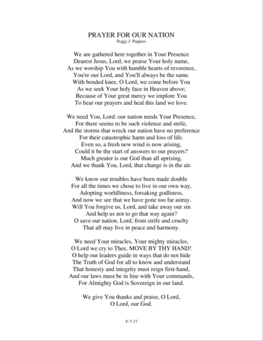 PRAYER FOR OUR NATION SSA scores gallery preview page 2