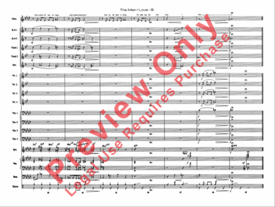 The Man I Love The Man I Love Jazz Ensemble scores gallery preview page 12