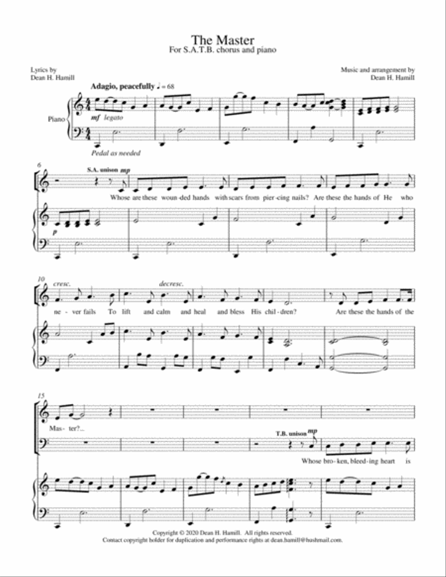 The Master 4-Part scores gallery preview page 1
