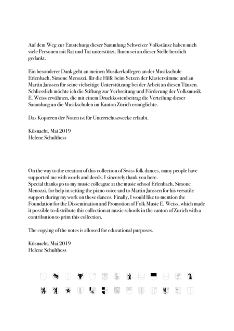 26 Swiss Folk Dances for 2 flutes and accompaniment Flute Duet scores gallery preview page 3