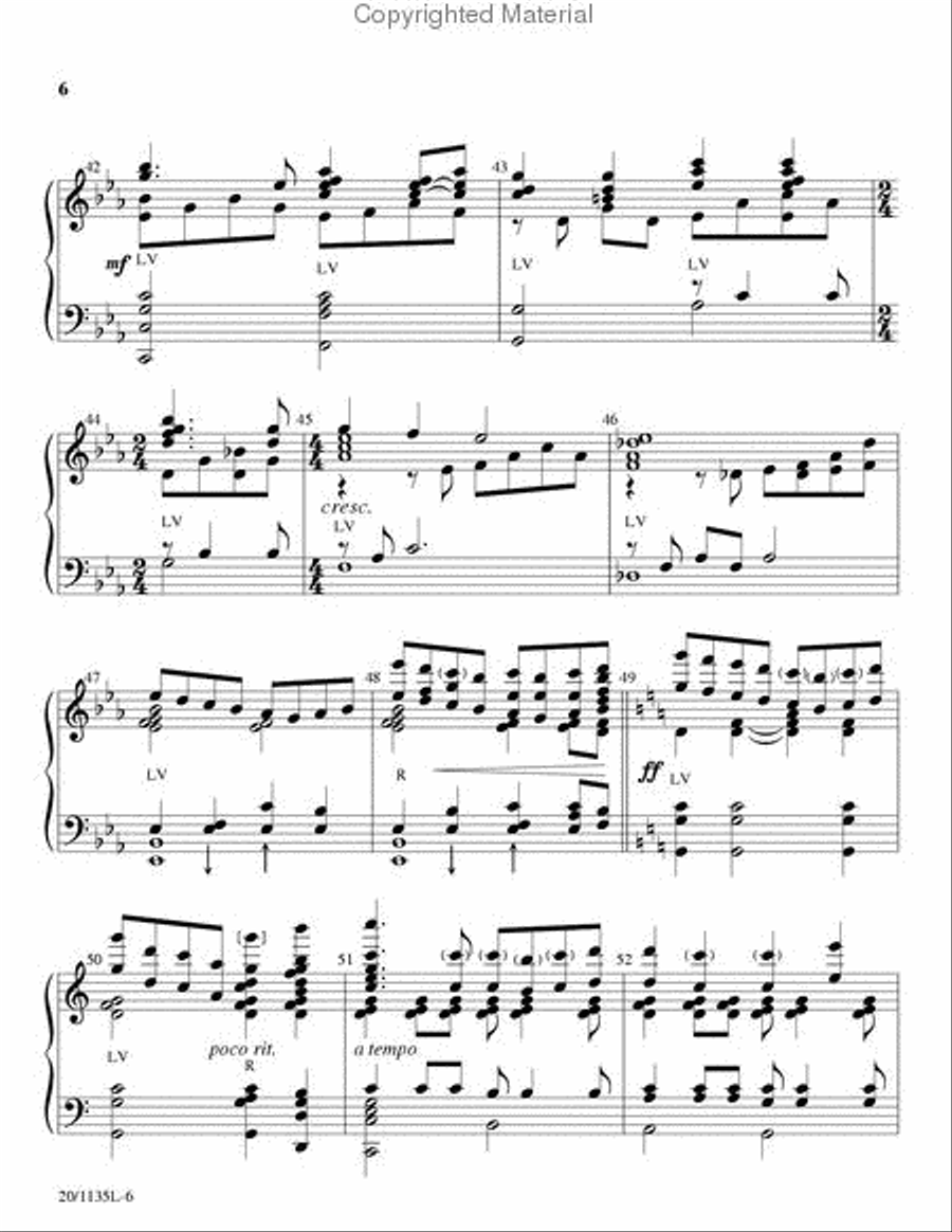 Once In Royal David's City 5-Octaves scores gallery preview page 6