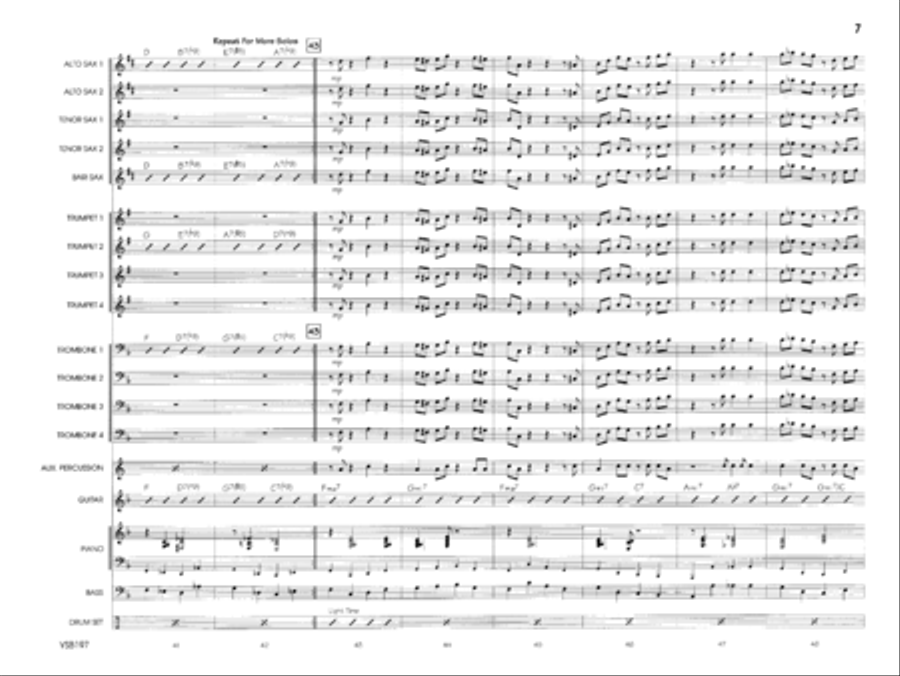 Jingle Bells Jazz Ensemble scores gallery preview page 7