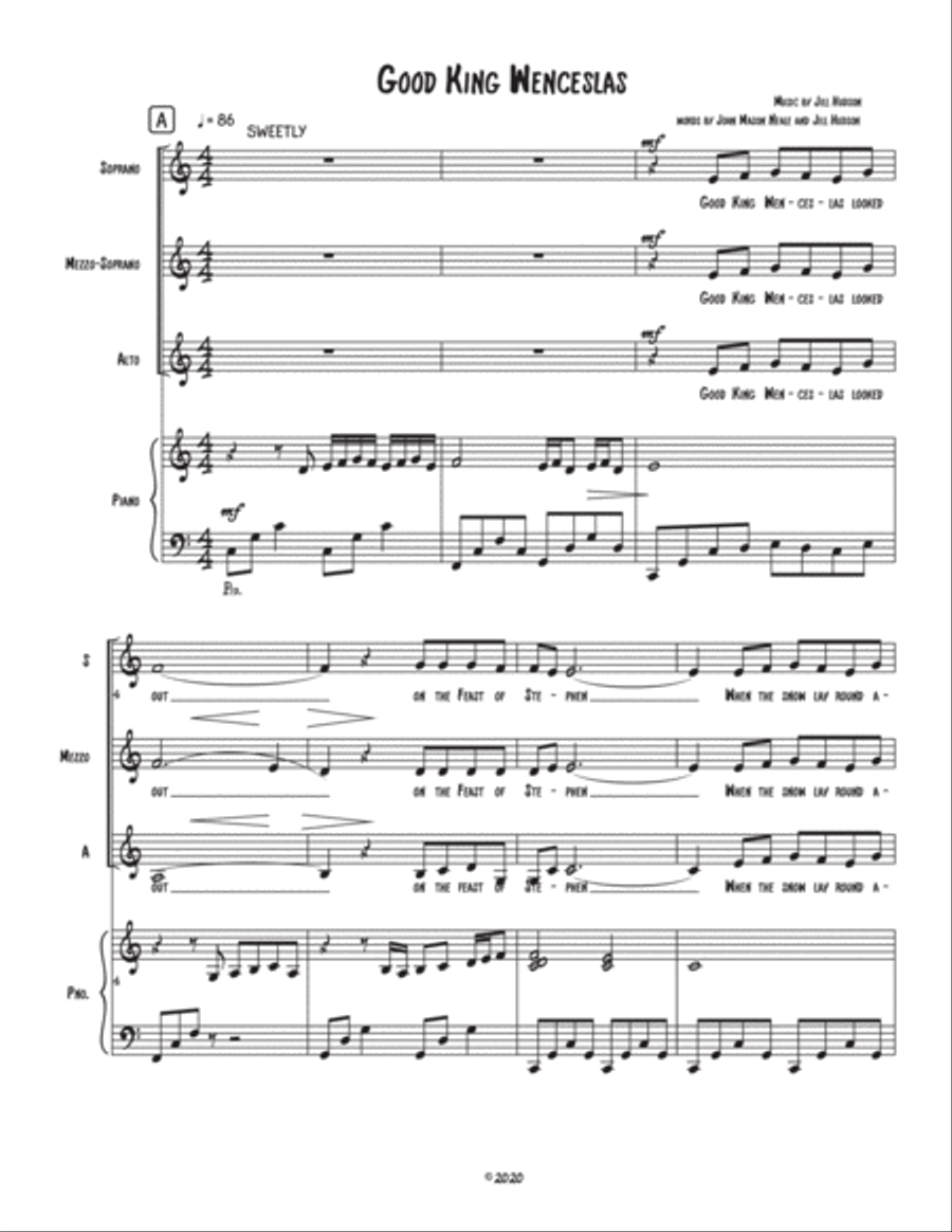 Good King Wenceslas SSA scores gallery preview page 3