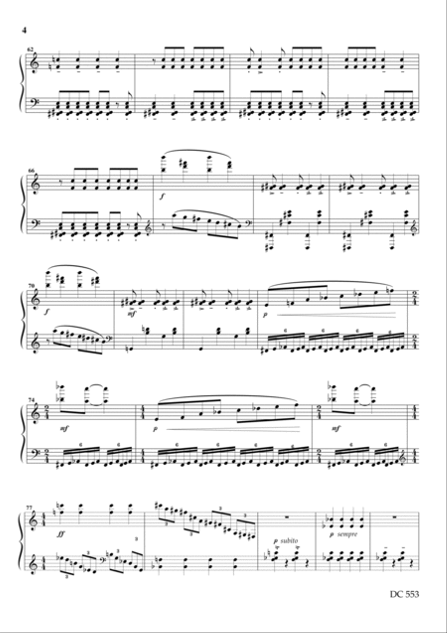 Piano Sonata No.3 Piano Solo scores gallery preview page 4