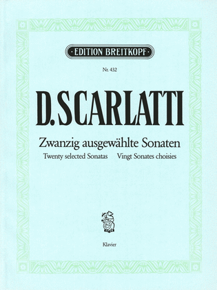 Book cover for 20 selected Sonatas