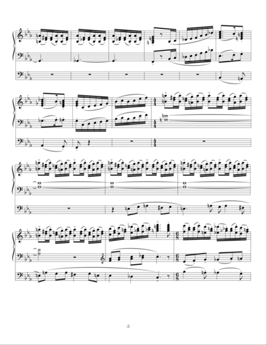 Sortie for pipe organ Sortie for pipe organ Organ Solo scores gallery preview page 2