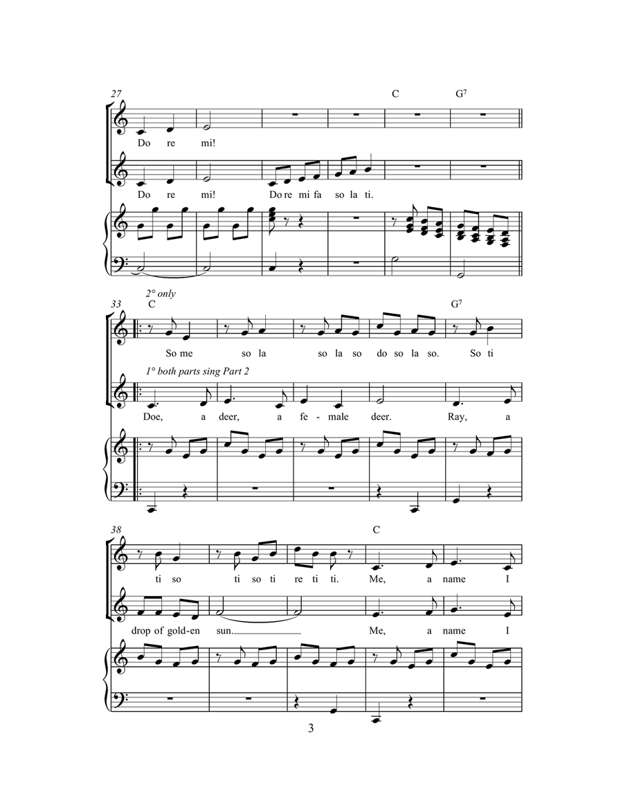 Do-Re-Mi (from The Sound of Music) (arr. Rick Hein) 2-Part scores gallery preview page 3