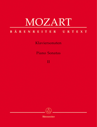 Book cover for Piano Sonatas, Volume 2 K. 330-333, 457, 475, 533+494, 545, 570, 576