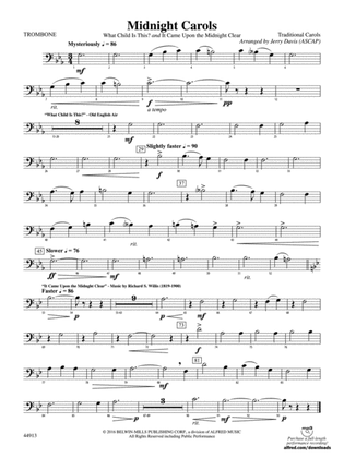 Midnight Carols: 1st Trombone