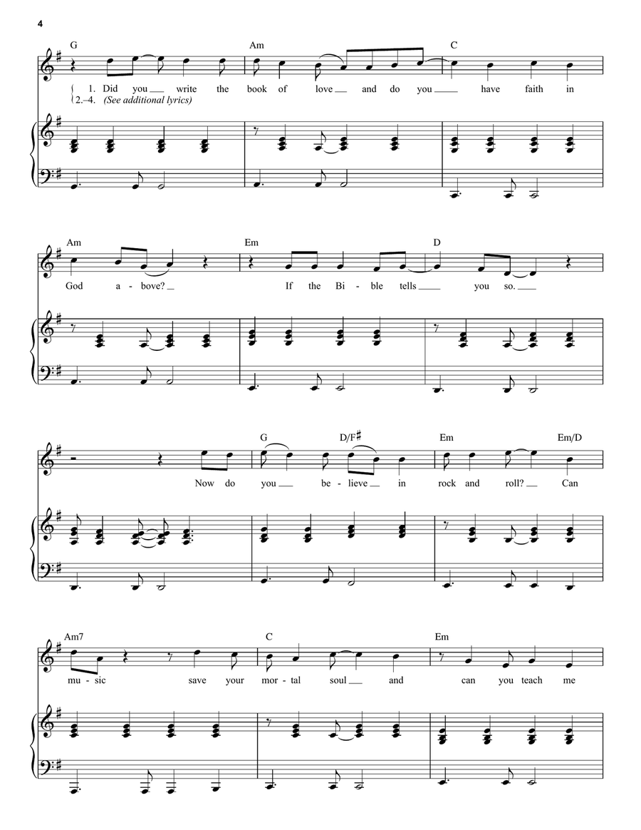 American Pie American Pie Voice scores gallery preview page 4