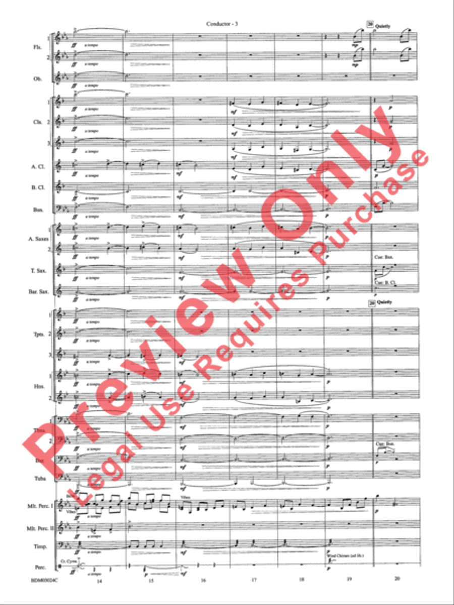 Winter Rhapsody - Cs Winter Rhapsody - Cs Concert Band scores gallery preview page 6