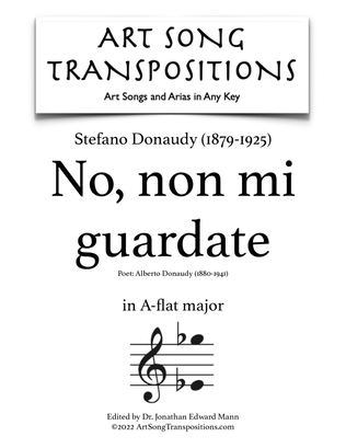 DONAUDY: No, non mi guardate (transposed to A-flat major)