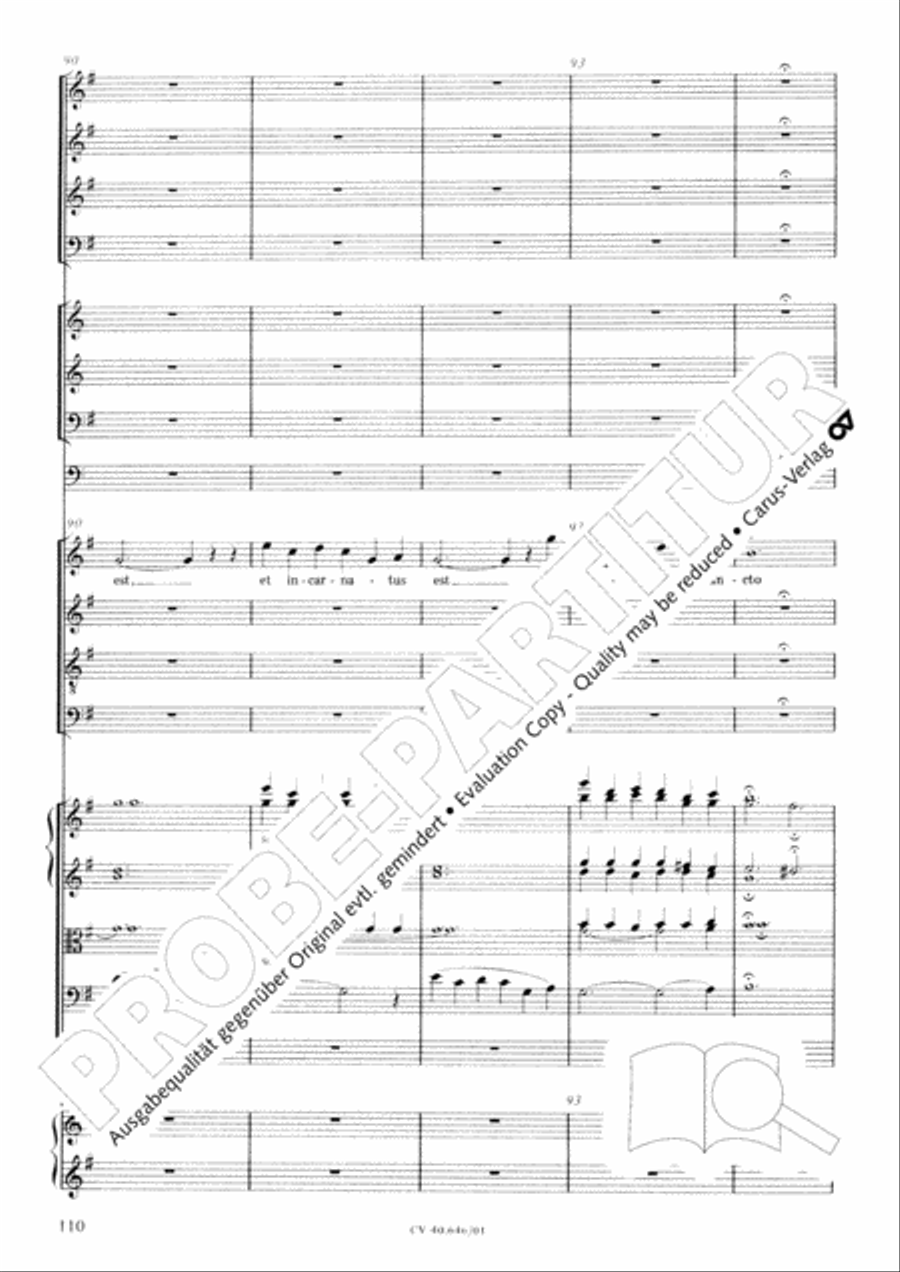 Mass in A Major (2 versions) STB scores gallery preview page 121
