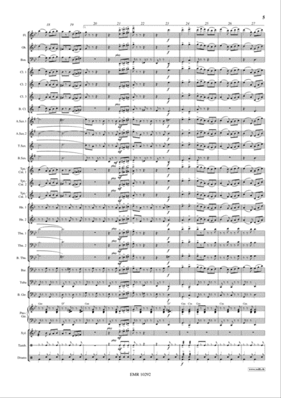 Tarantella Trapanese Concert Band scores gallery preview page 6