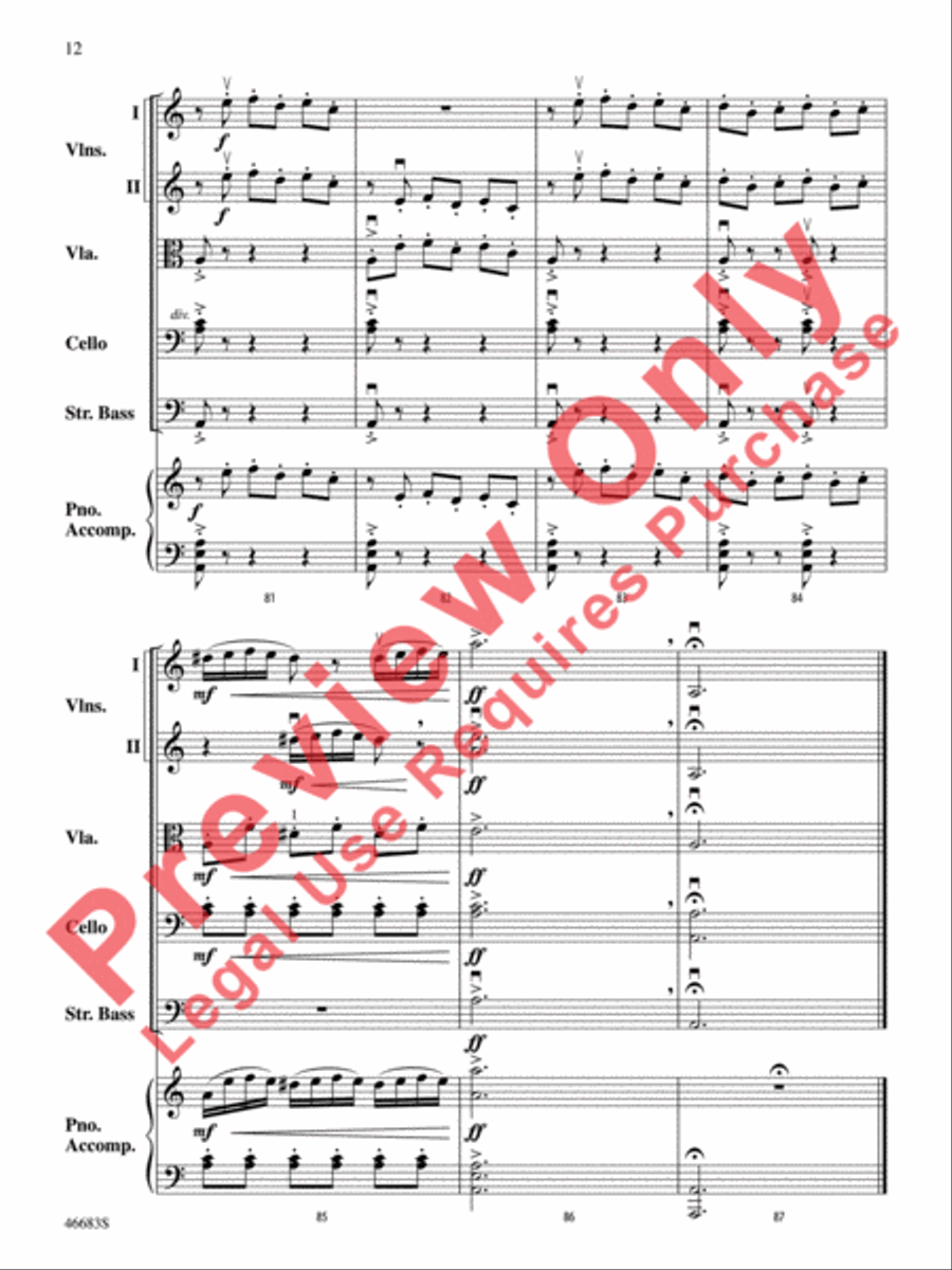 Legend of Asturias String Orchestra scores gallery preview page 13