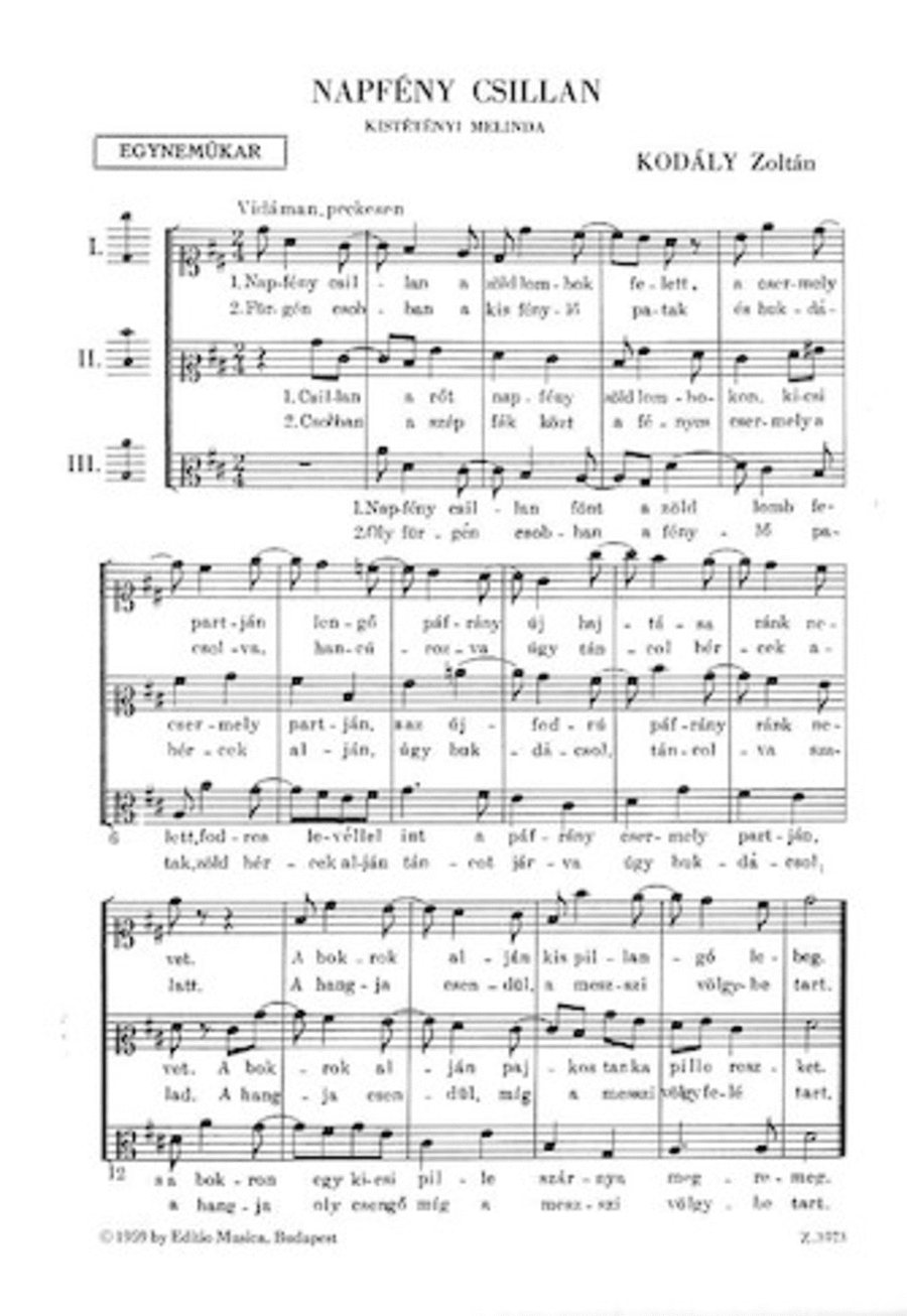 Napf Ny Csillan - Sz Ll A Sas Choir scores gallery preview page 1