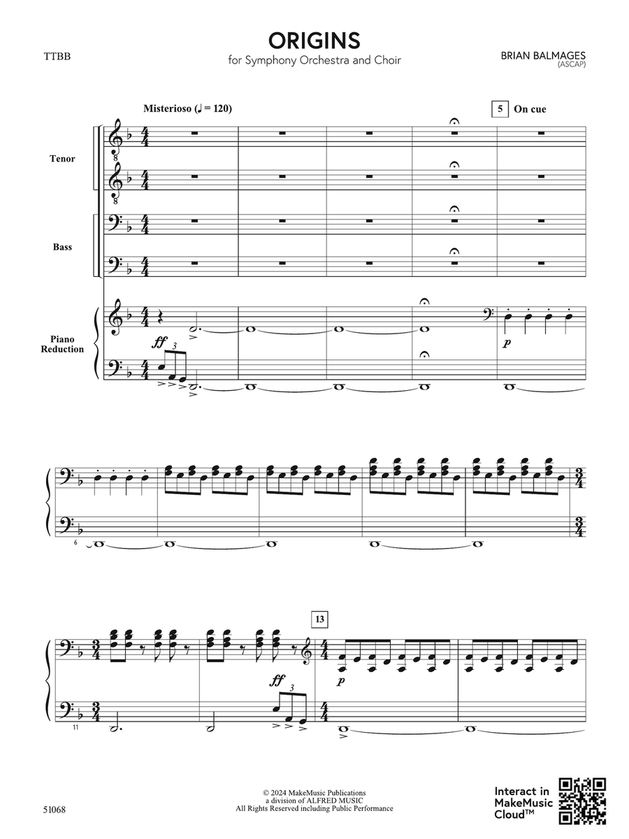 Origins Choir scores gallery preview page 1