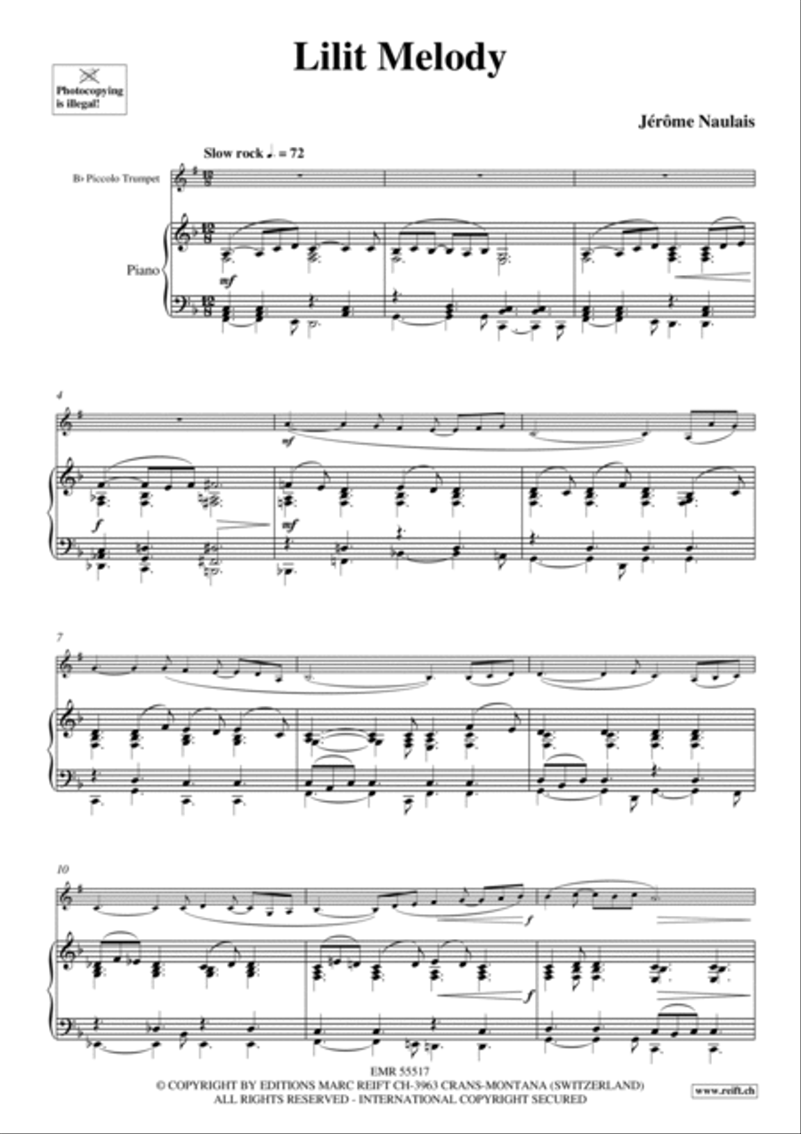 Lilit Melody Piccolo Trumpet scores gallery preview page 3