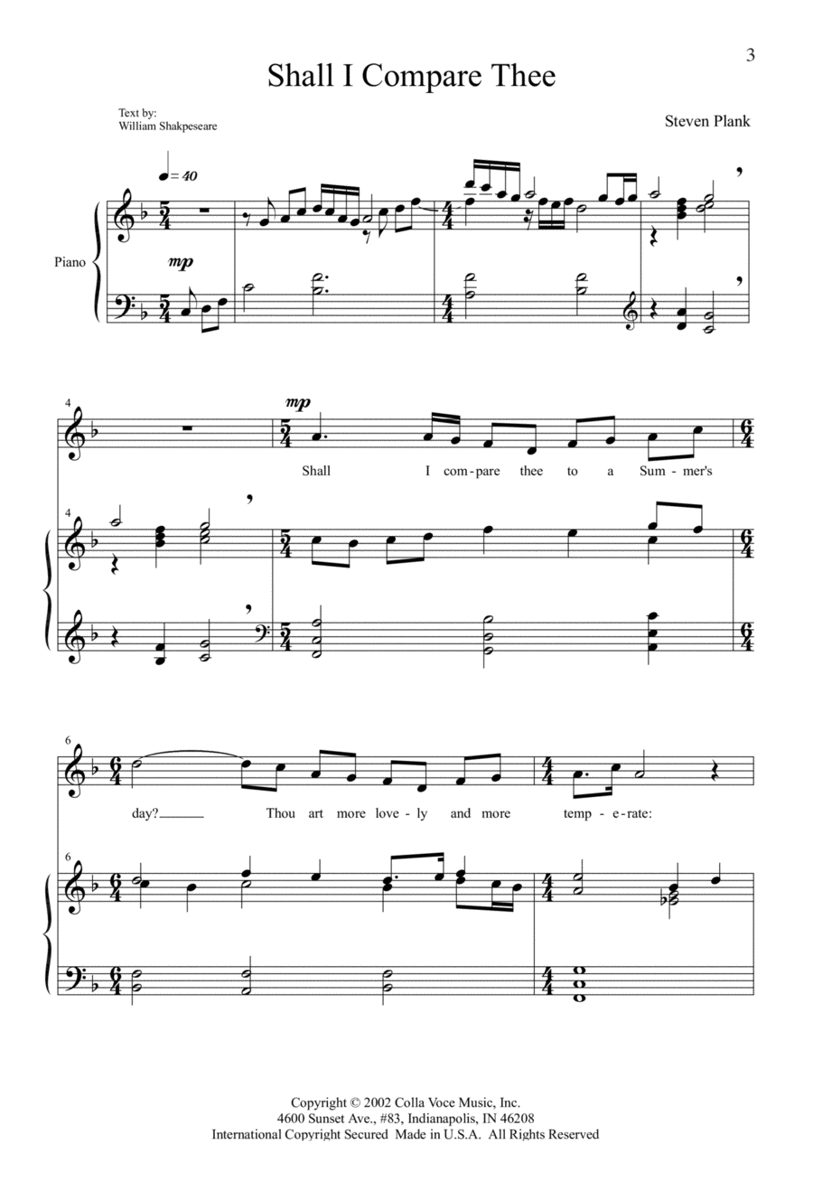 Shall I Compare Thee SA scores gallery preview page 1
