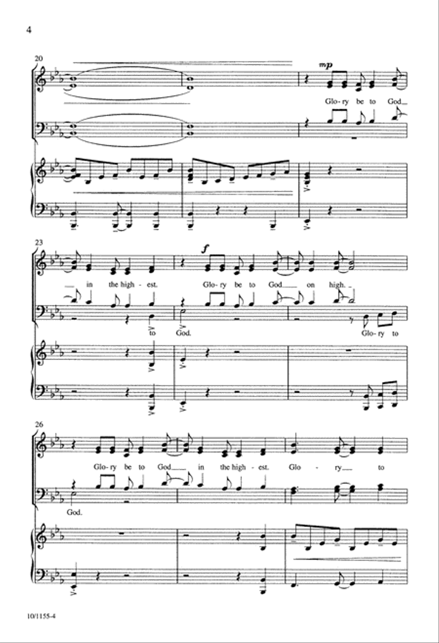 Angel Song 4-Part scores gallery preview page 4