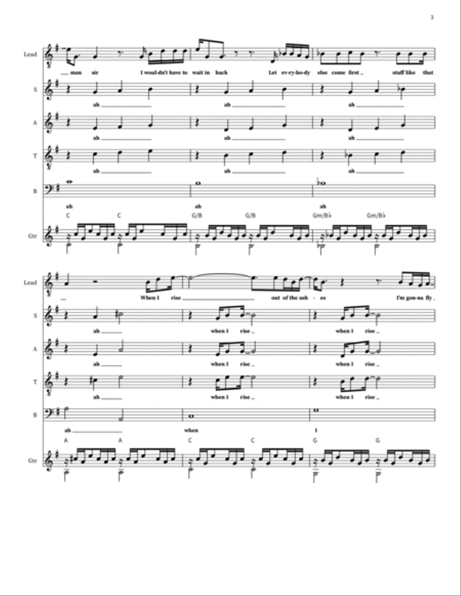 When I Rise When I Rise 4-Part scores gallery preview page 3