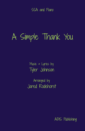 A Simple Thank You -SSA