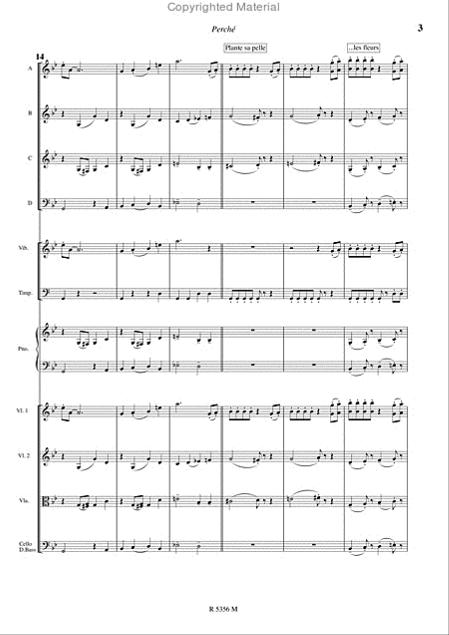 Perche (Version Orchestre Junior) Concert Band scores gallery preview page 4