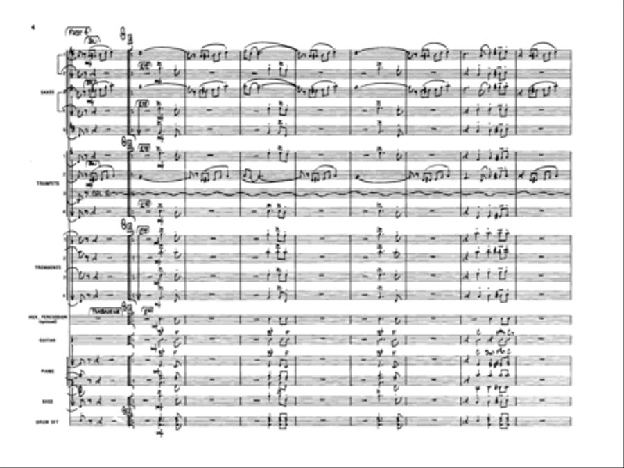 Fire & Brimstone Fire & Brimstone Jazz Ensemble scores gallery preview page 4